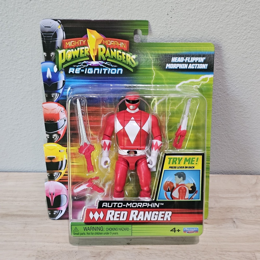 Mighty Morphin Power Rangers Re-Ignition Head Flippin Red Ranger  6" New